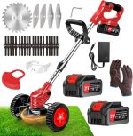 Cordless Brush Cutter with wheels